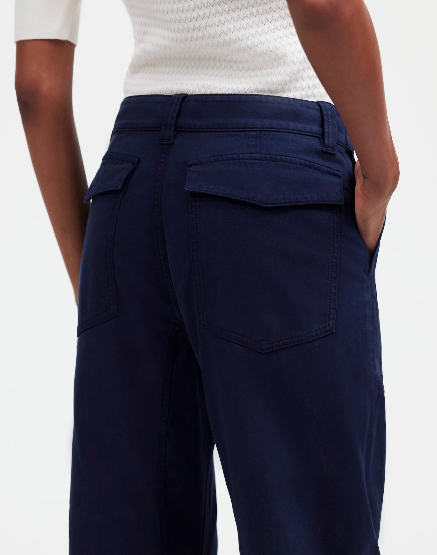 Darted Barrel-Leg Pants Product Image
