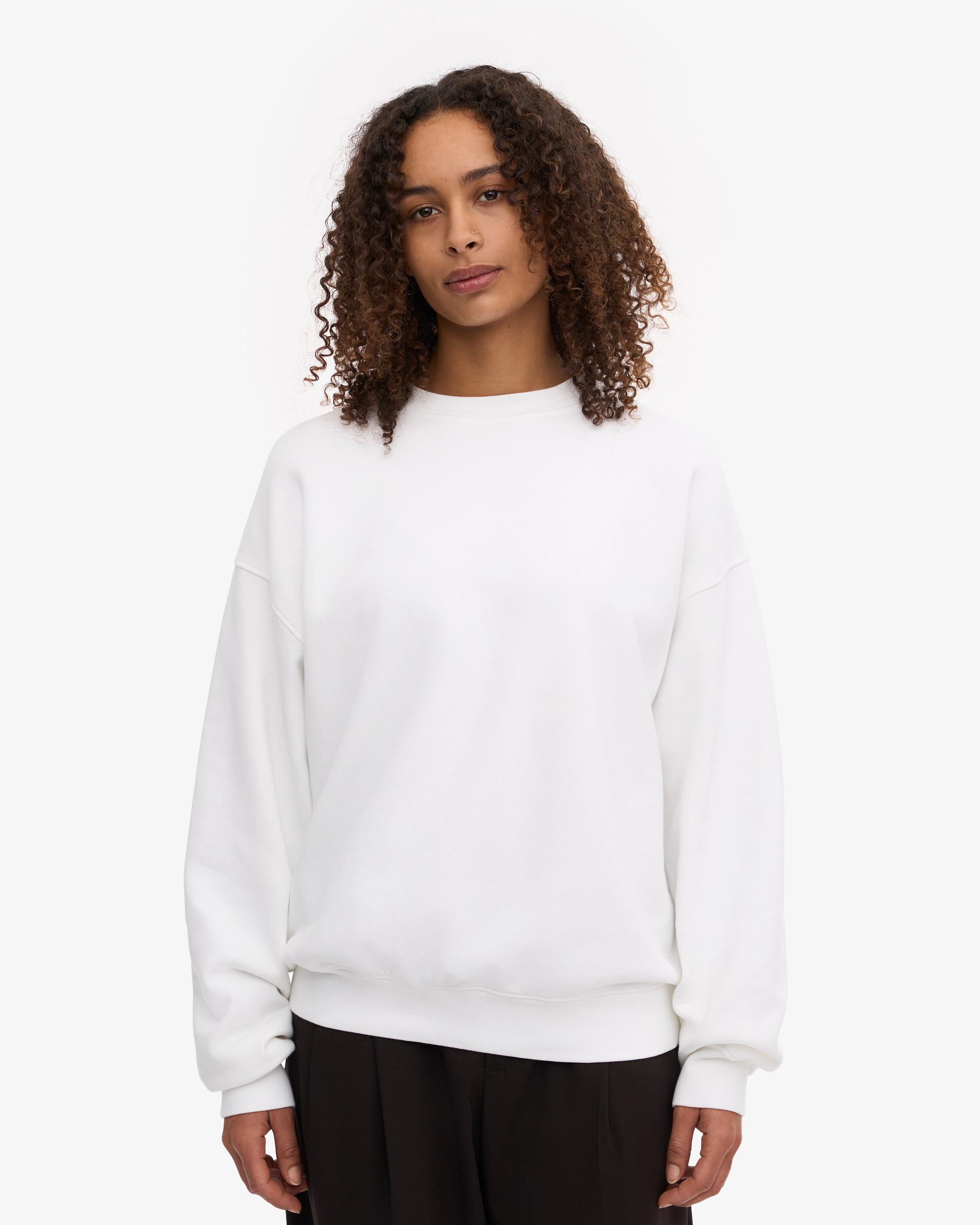 Organic Oversized Crew - Optical White Product Image