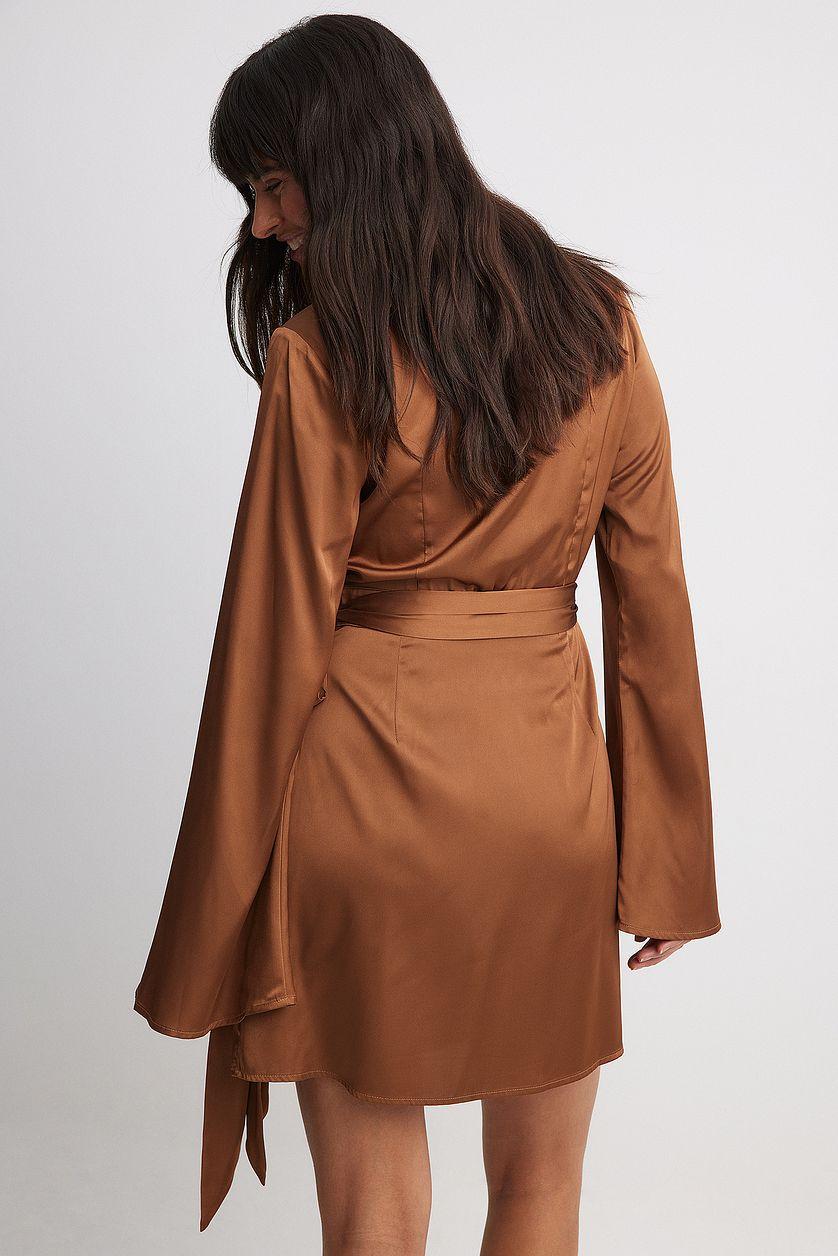 Tie Waist Flowy Mini Dress Product Image