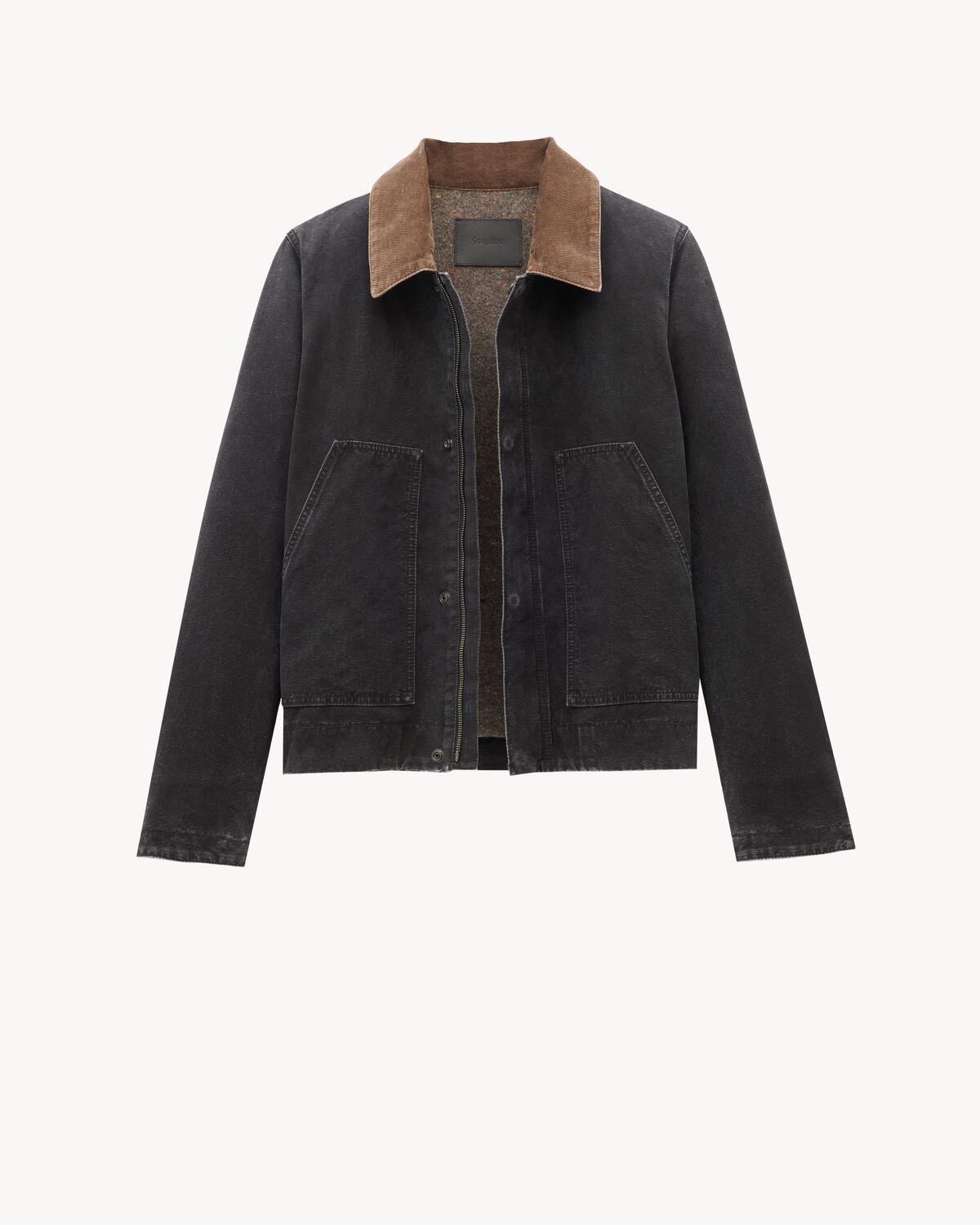work jacket in cotton canvas and corduroy Product Image