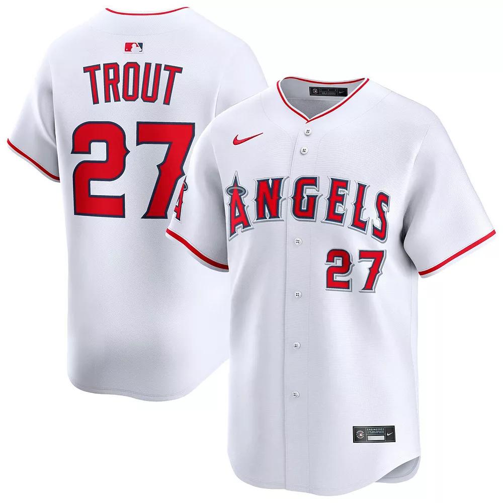 Men's Nike Mike Trout White Los Angeles Angels Home Limited Player Jersey,  Product Image