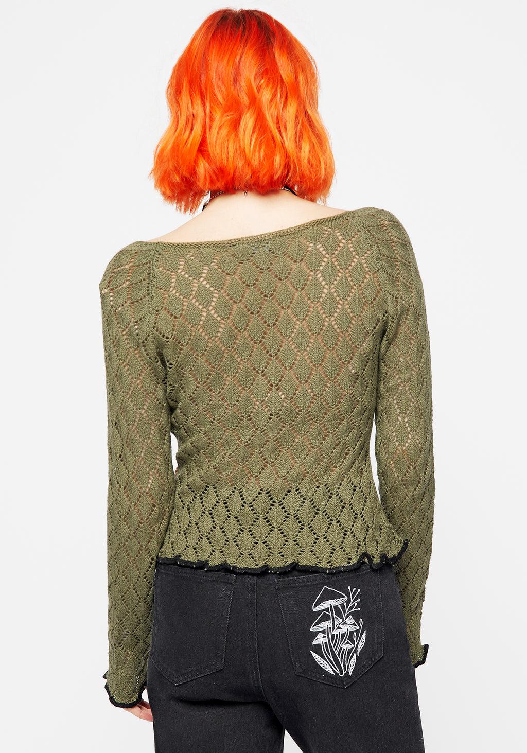 Mixed Feelings Patchwork Knit Top Product Image