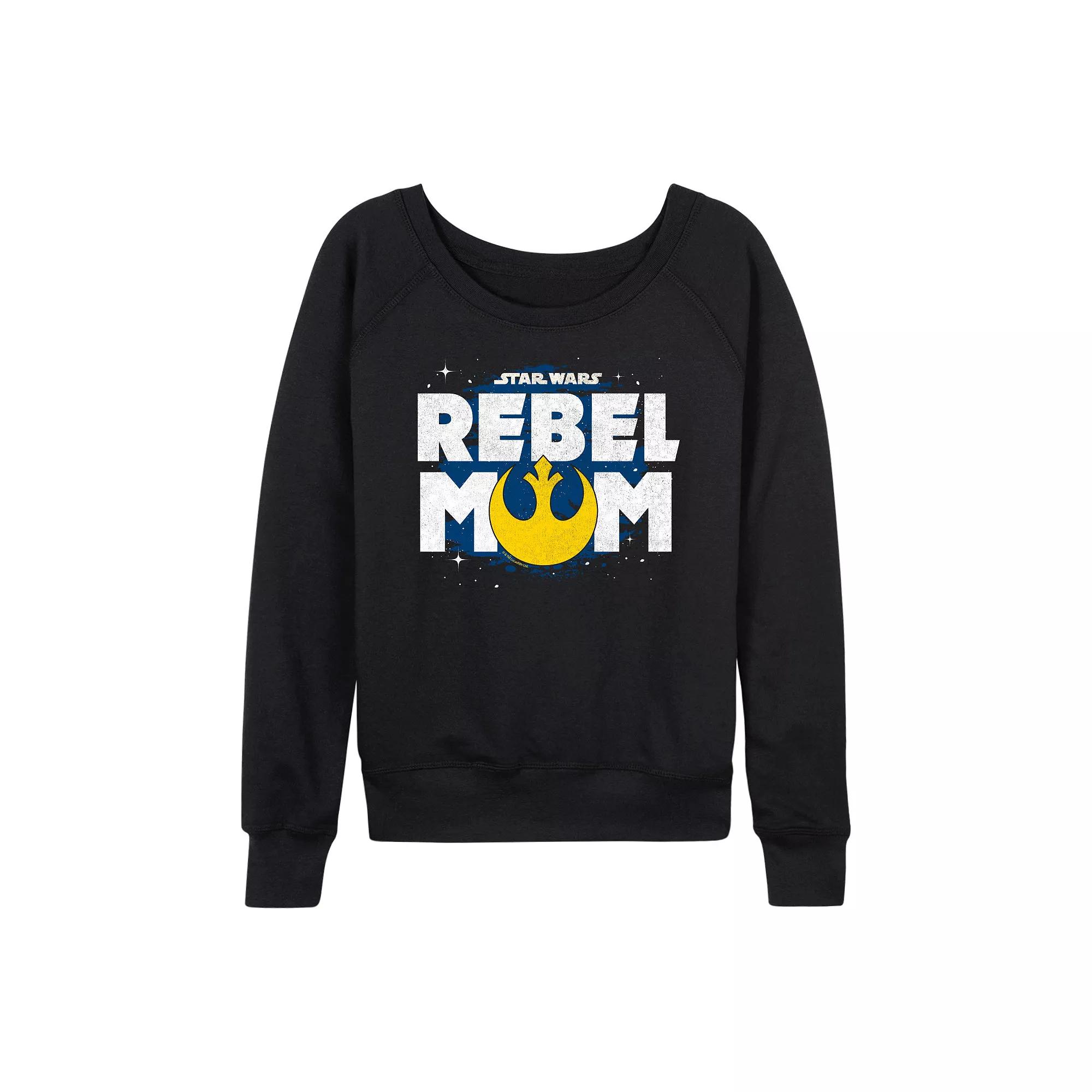 Women's Star Wars Rebel Mom French Terry Long Sleeve Tee,  Product Image