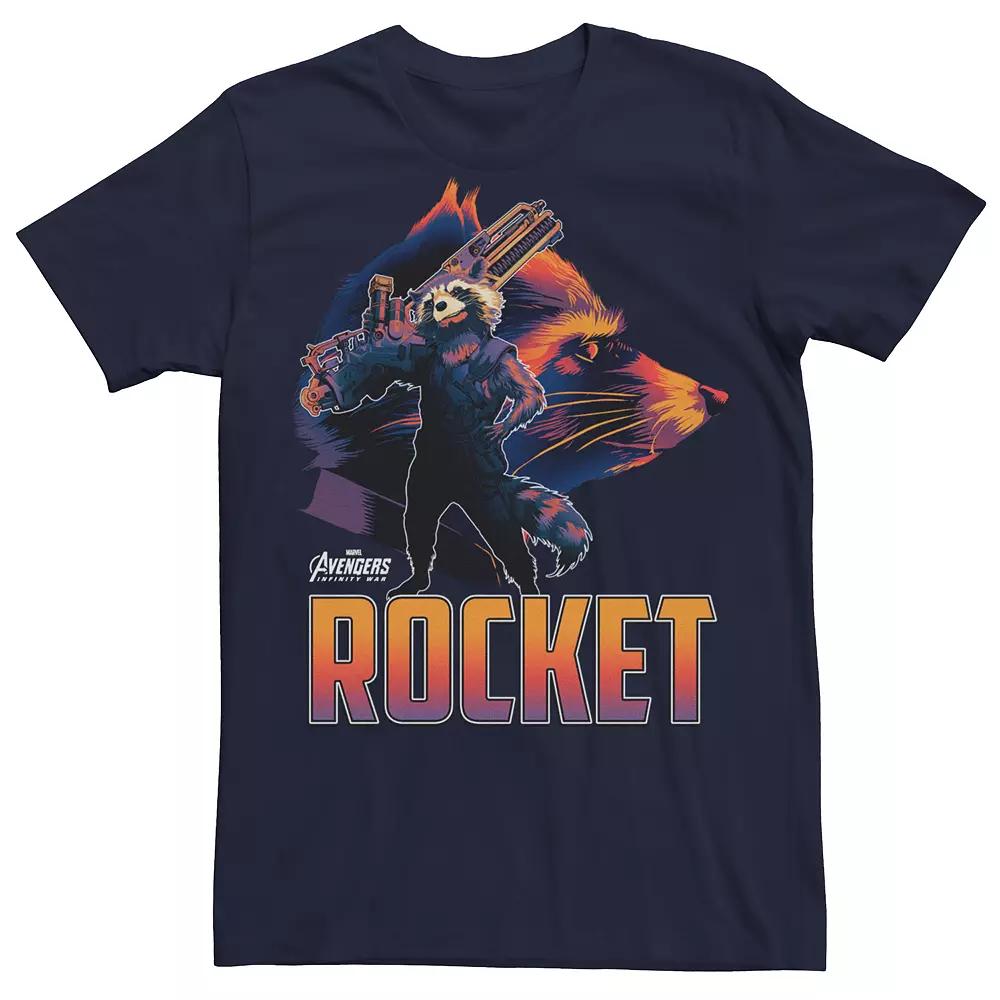 Boys 8-20 Marvel Avengers Infinity War Rocket Raccoon Silhouette Graphic Tee, Boy's,  Product Image