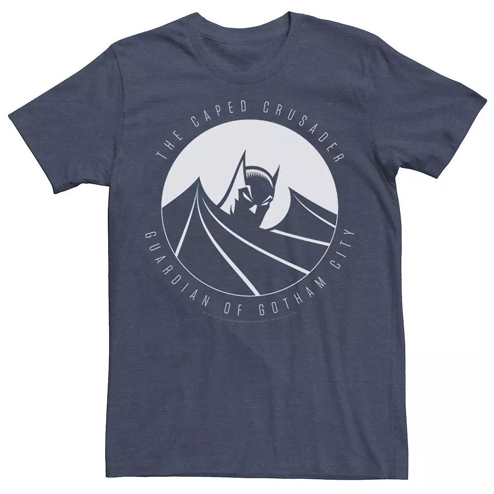 Men's DC Comics Batman The Caped Crusader Text Poster Tee,  Product Image