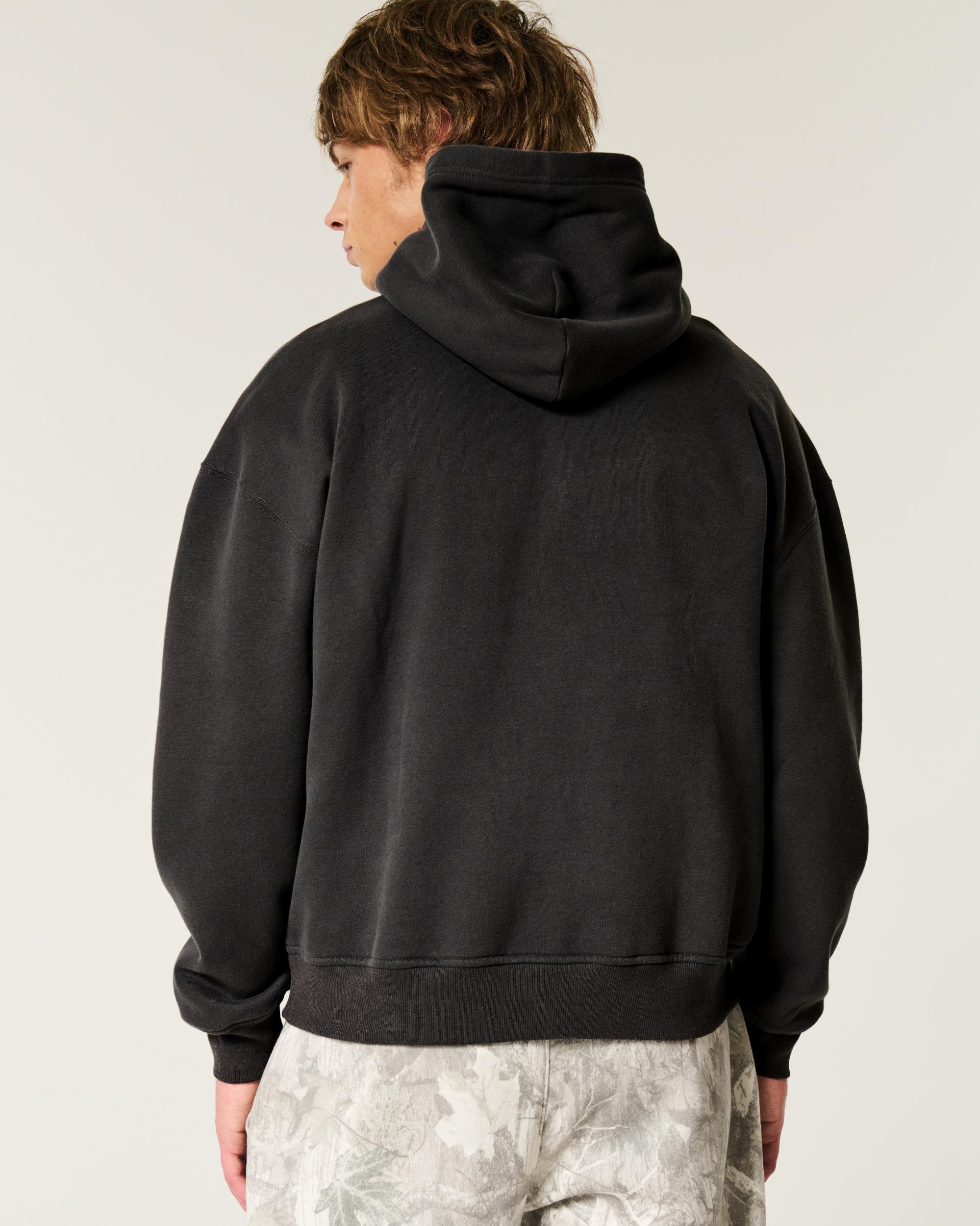 Boxy UConn Graphic Hoodie Product Image