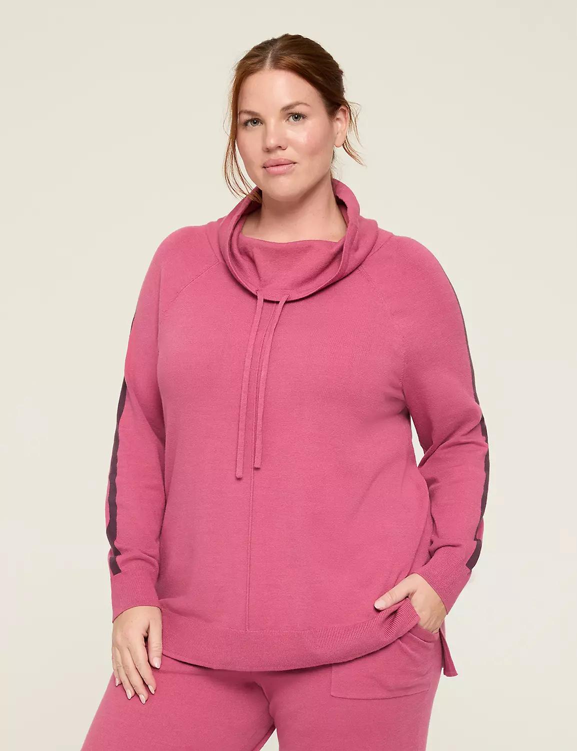 LIVI Funnel-Neck Colorblock Sweater Product Image