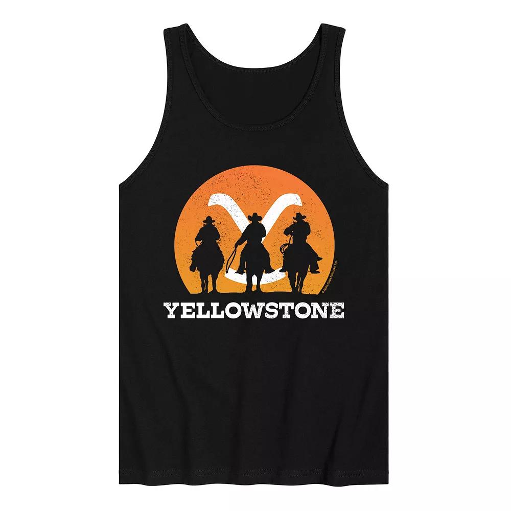 Men's Yellowstone Cowboy Sunset Tank Top,  Product Image