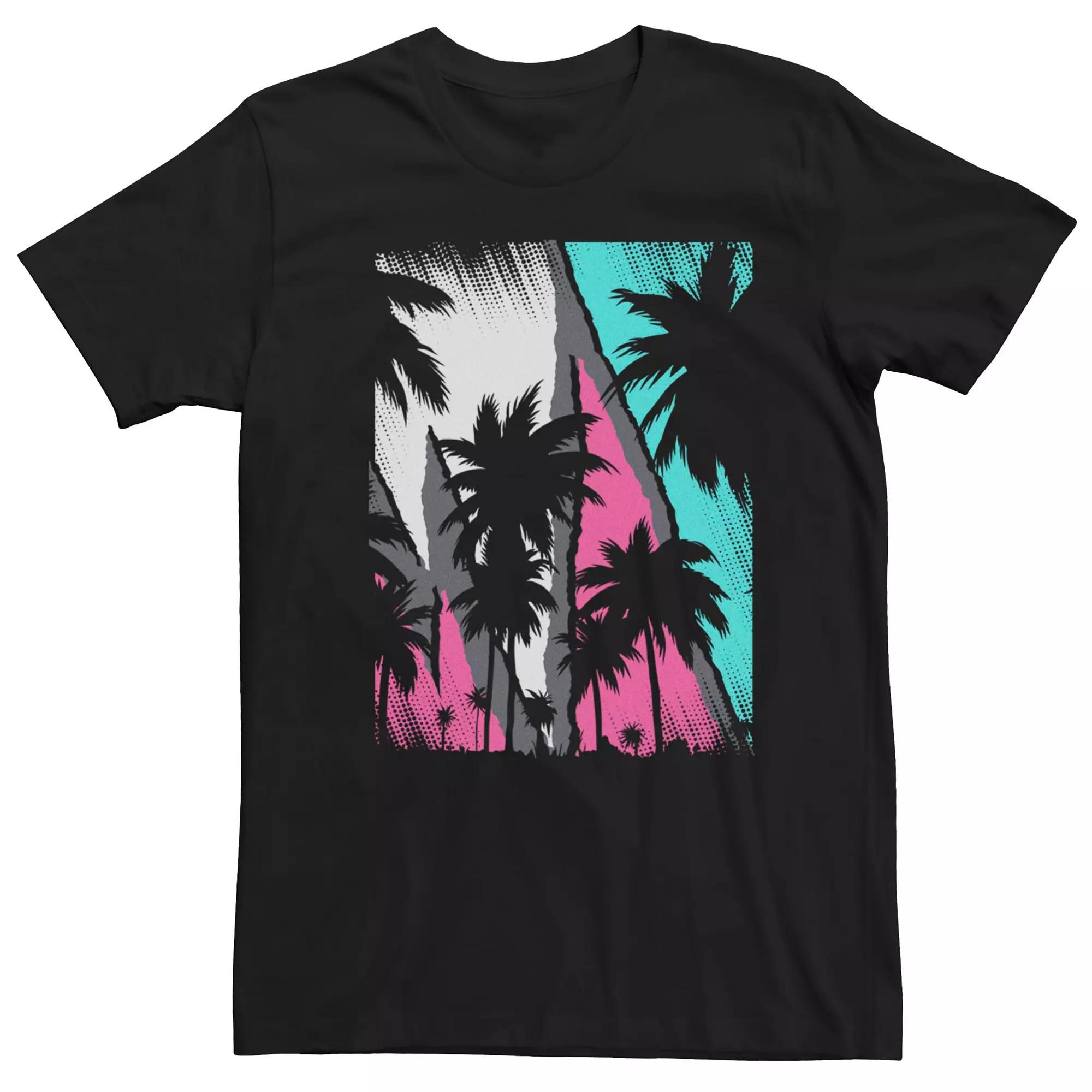 Men's Windy Palms Neon Poster Tee,  Product Image