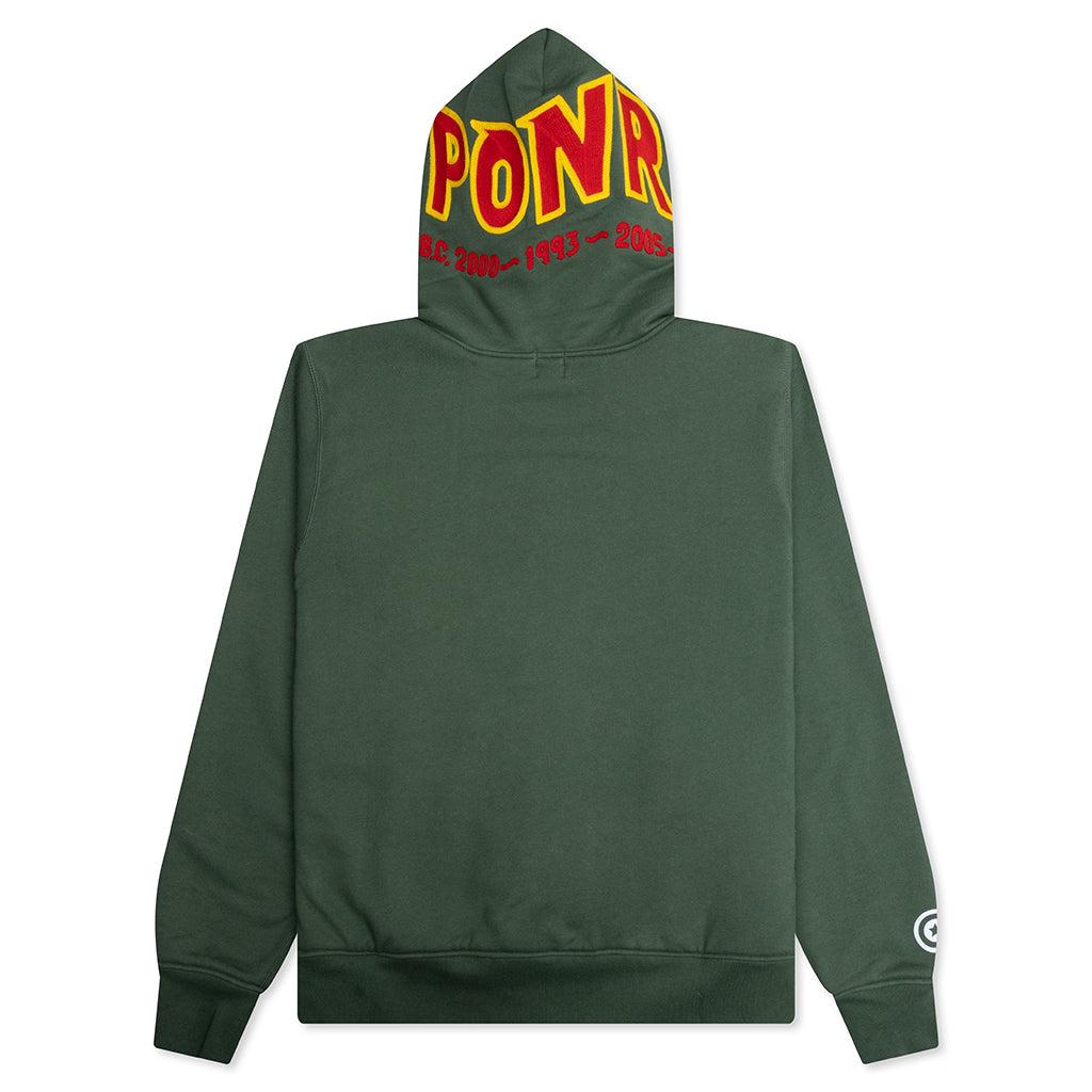 2nd Shark Full Zip Hoodie - Green Male Product Image