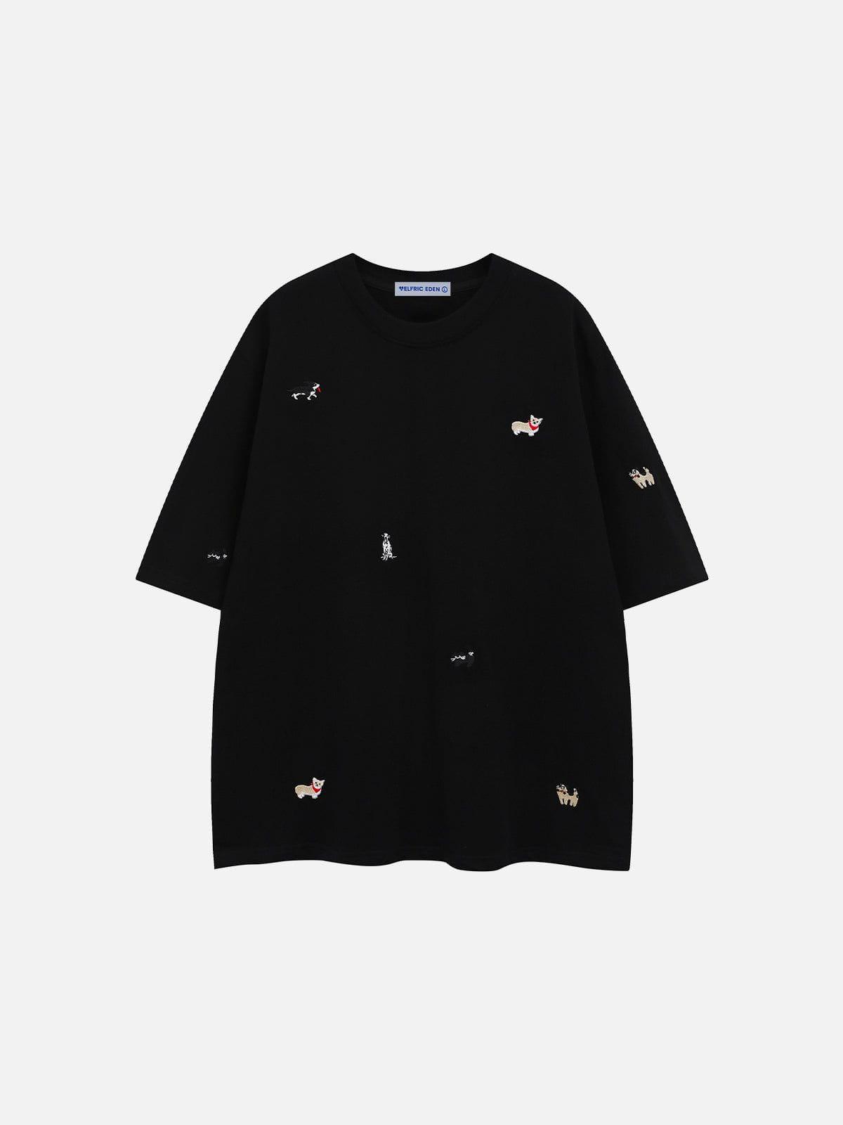 Aelfric Eden Cartoon Animal Embroidery Tee Product Image