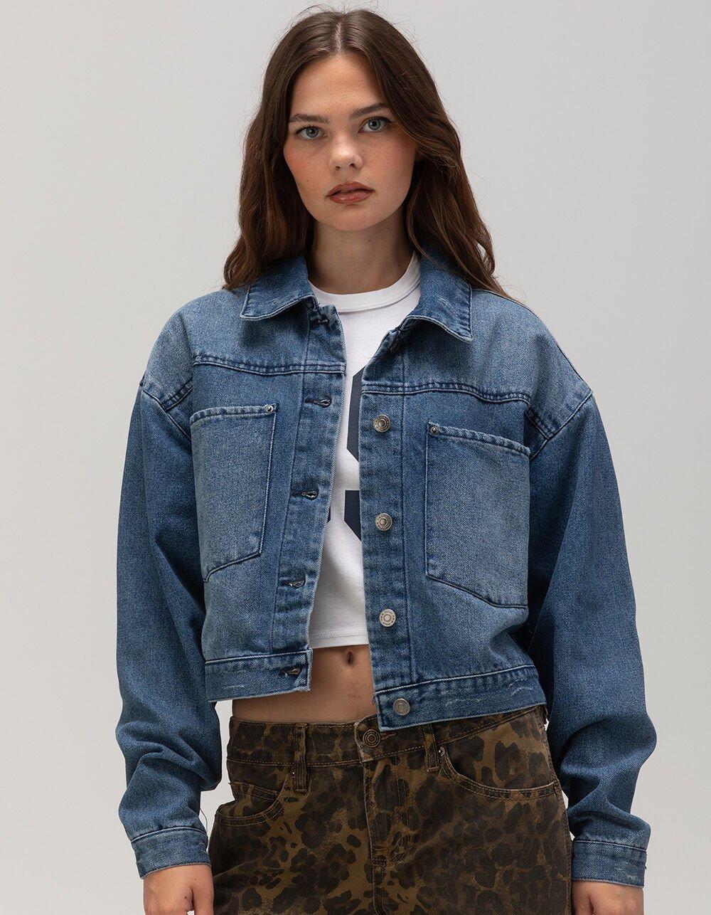RSQ Womens Denim Jacket - MEDIUM WASH Product Image