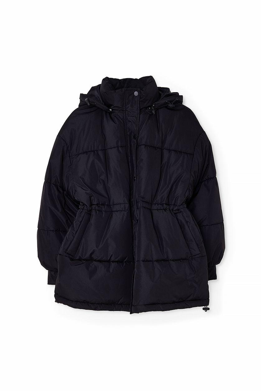 Waist Drawstring Padded Jacket Product Image