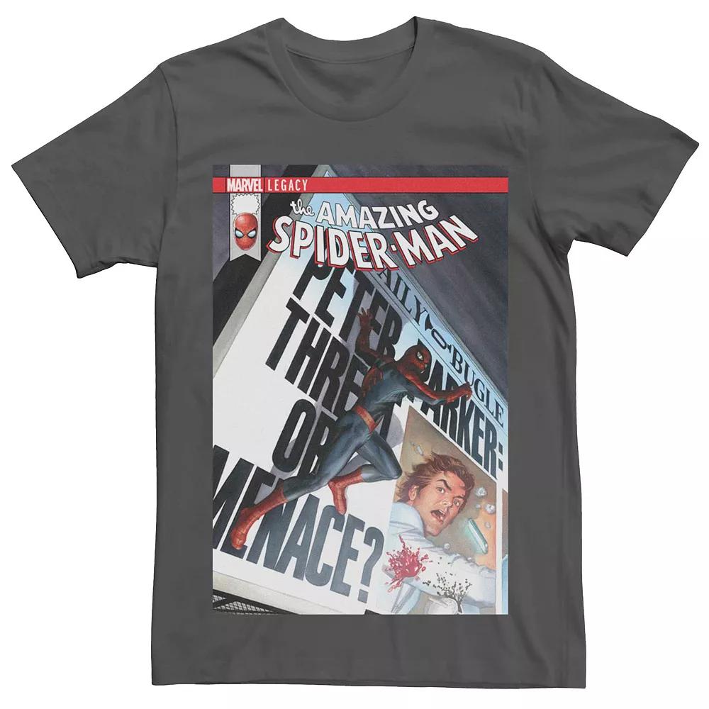 Men's Marvel's Spider-Man Bugle Newspaper Comic Cover Tee,  Product Image