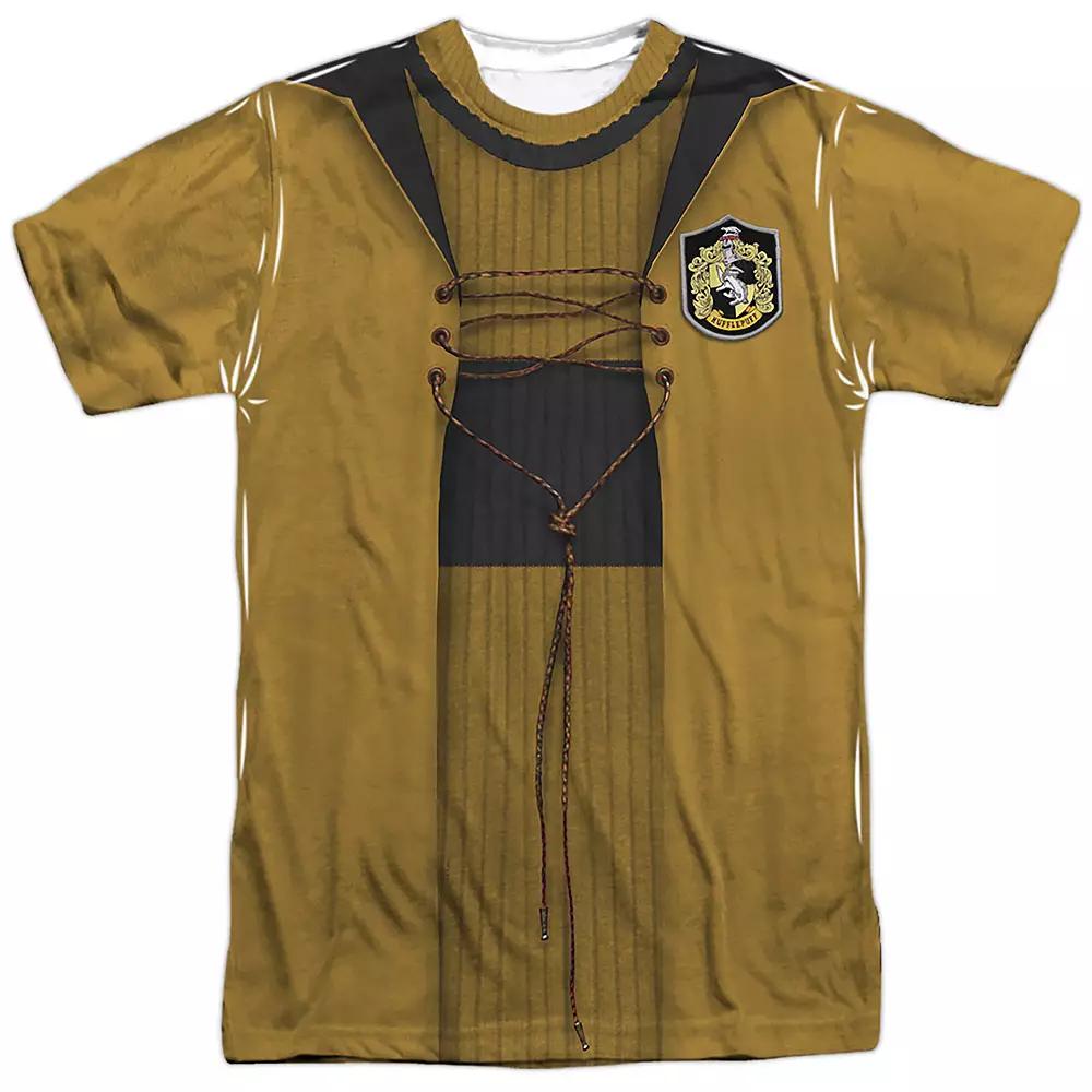Men's Harry Potter Hufflepuff Quidditch Uniform Sublimated Graphic Tee, Size: Large, Black Product Image