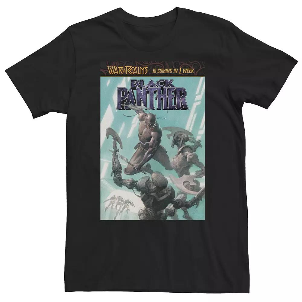 Big & Tall Marvel Comixology Black Panther Gathering Of My Name Comic Tee, Men's,  Product Image