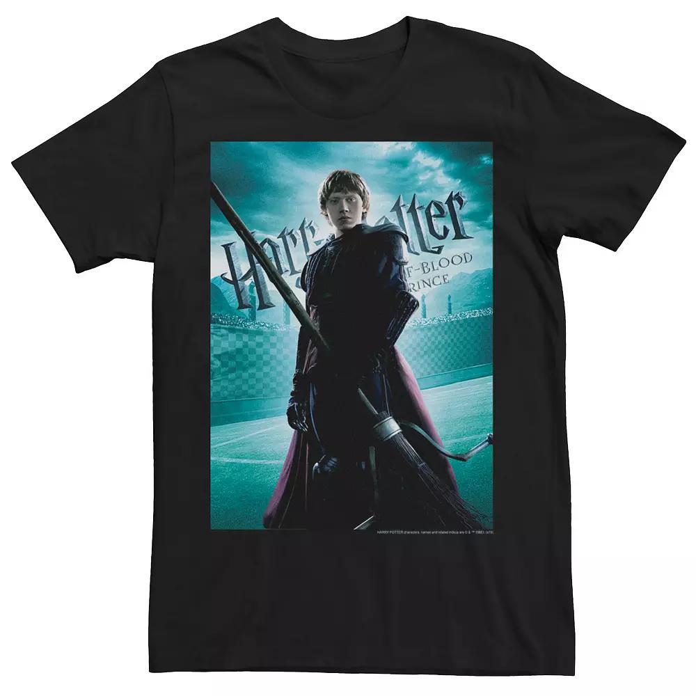 Men's Harry Potter Half-Blood Prince Ron Weasley Poster Graphic Tee, Size: Medium, Black Product Image