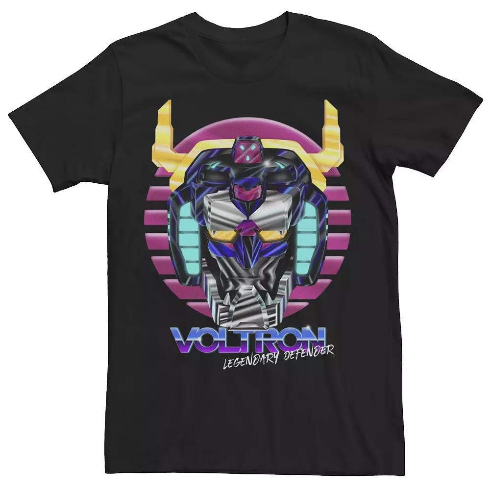 Men's Voltron: Legendary Defender Head On Graphic Short Sleeve Tee,  Product Image