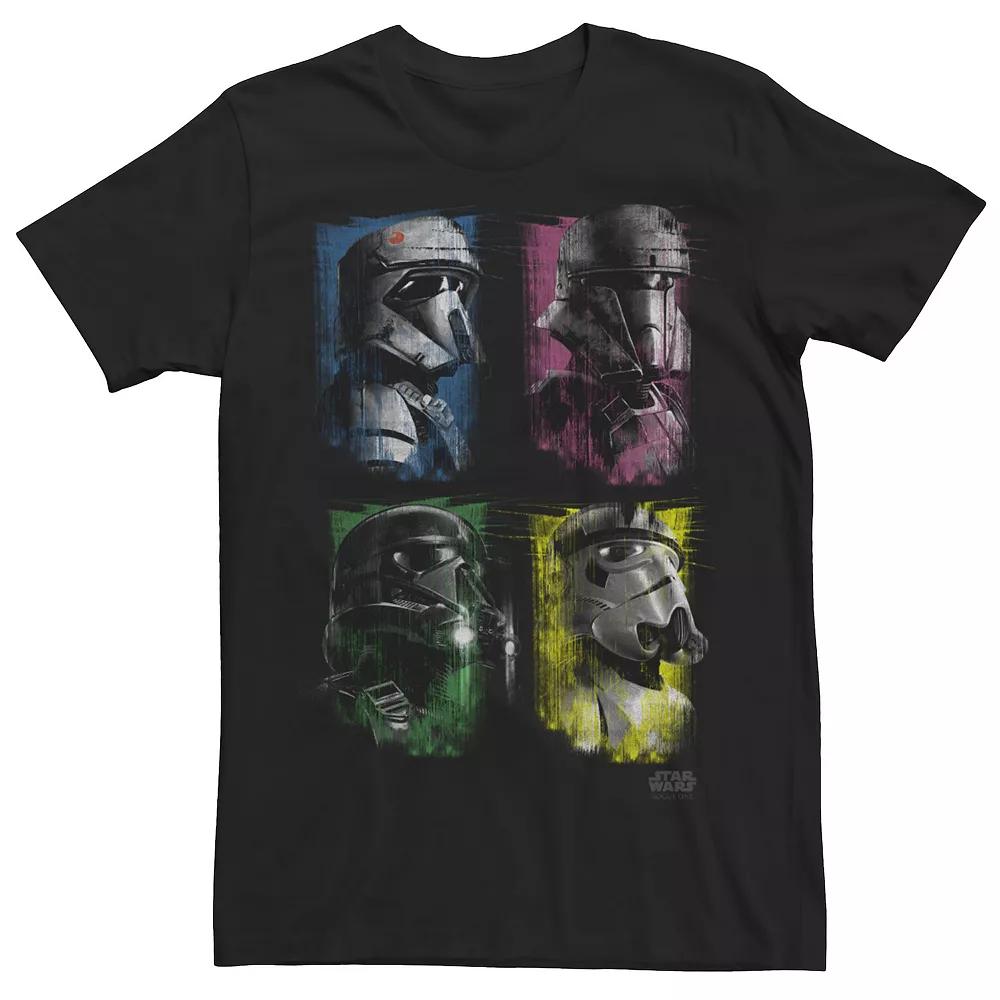 Men's Star Wars Rogue One Galactic Defense Trooper Square Tee, Size: XXL, Black Product Image