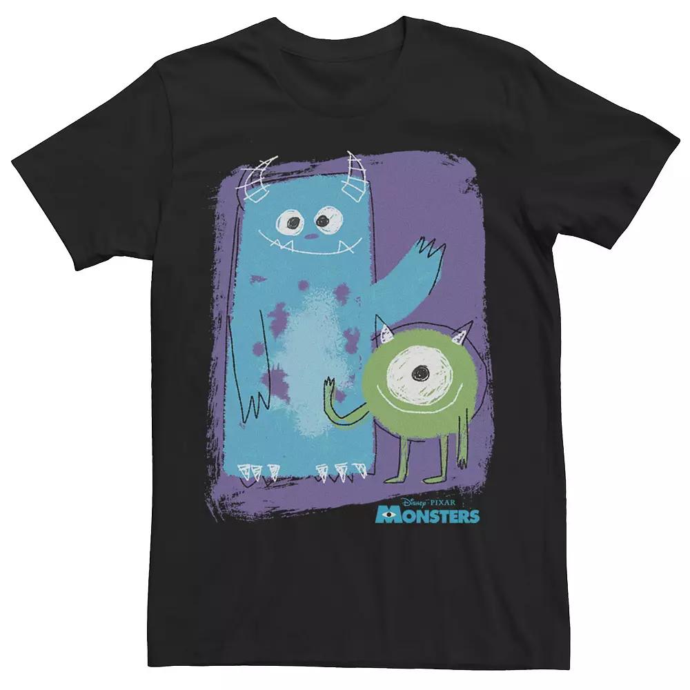 Disney / Pixar's Monsters, Inc. Mike & Sully Men's Painted Sketch Tee,  Product Image