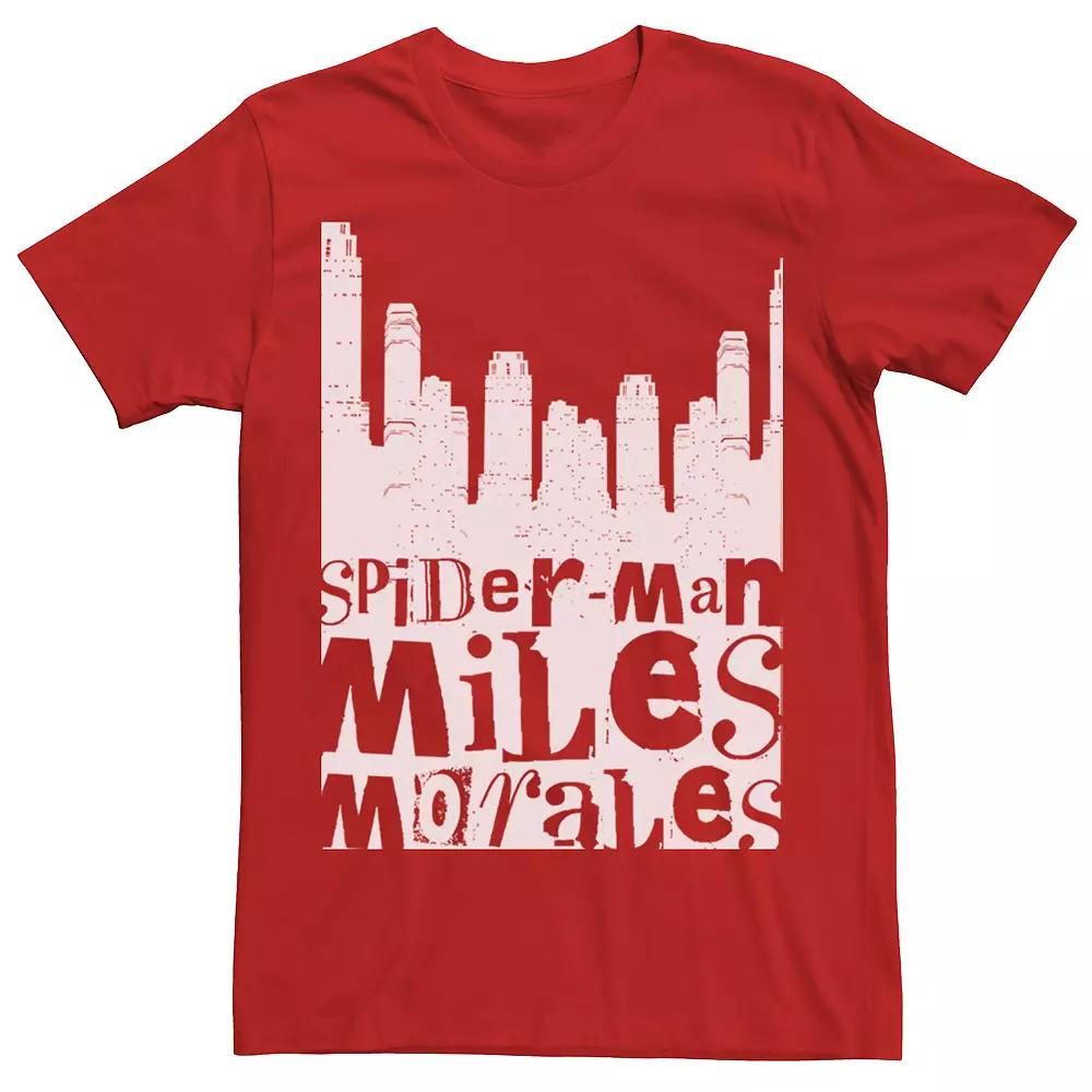 Men's Marvel Spider-Man Miles Morales City Skyline Tee,  Product Image