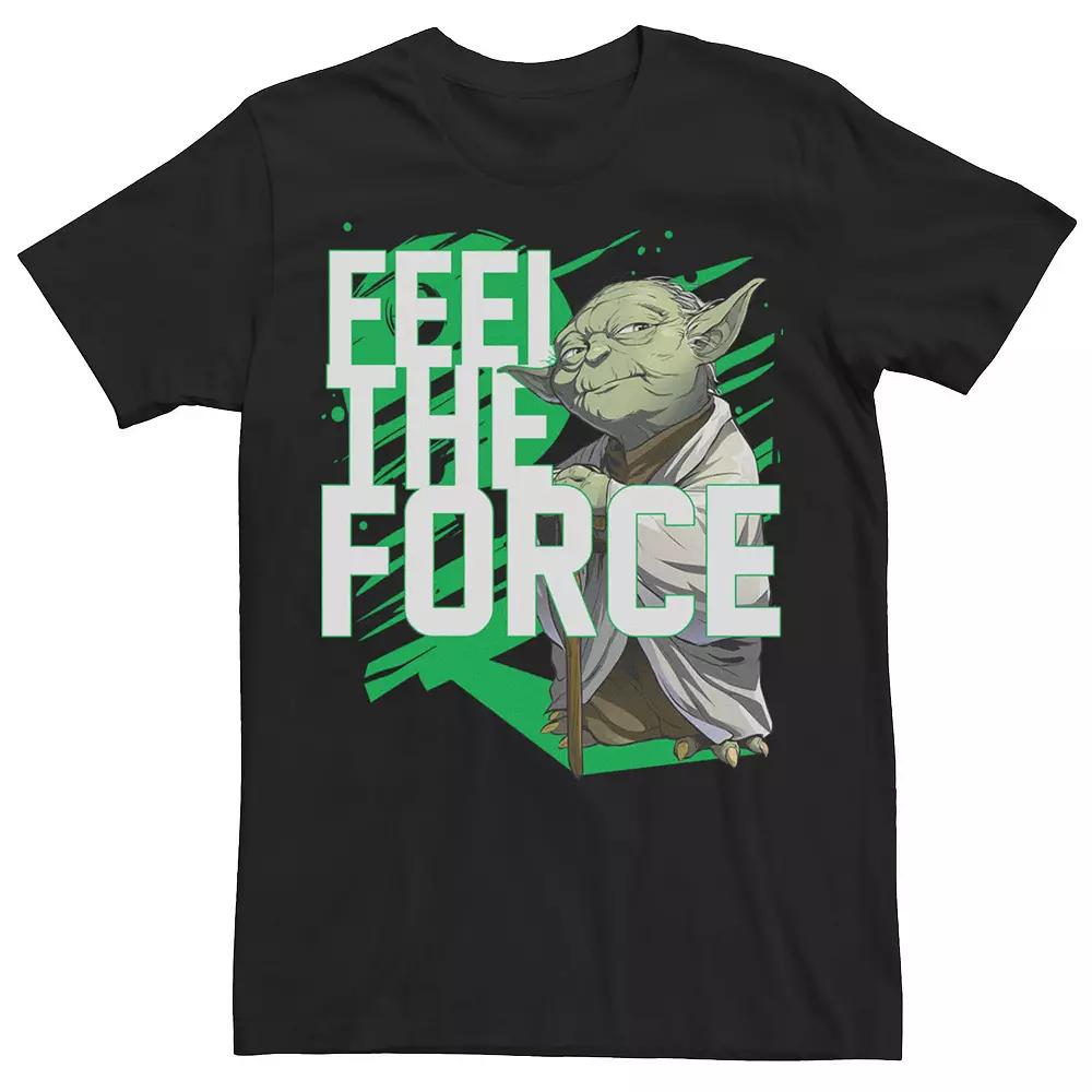 Men's Star Wars Yoda "Feel The Force" Graphic Tee,  Product Image