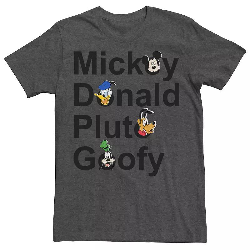 Disney's Mickey and Friends Men's Name Stack Tee,  Product Image