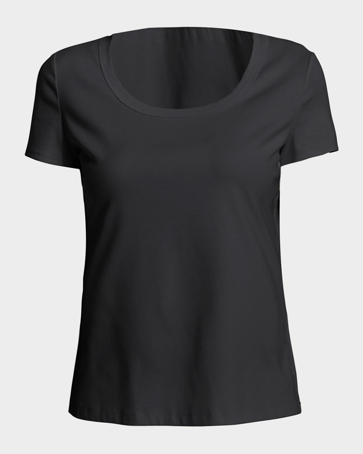 Cotton-Stretch Basic Tee Product Image