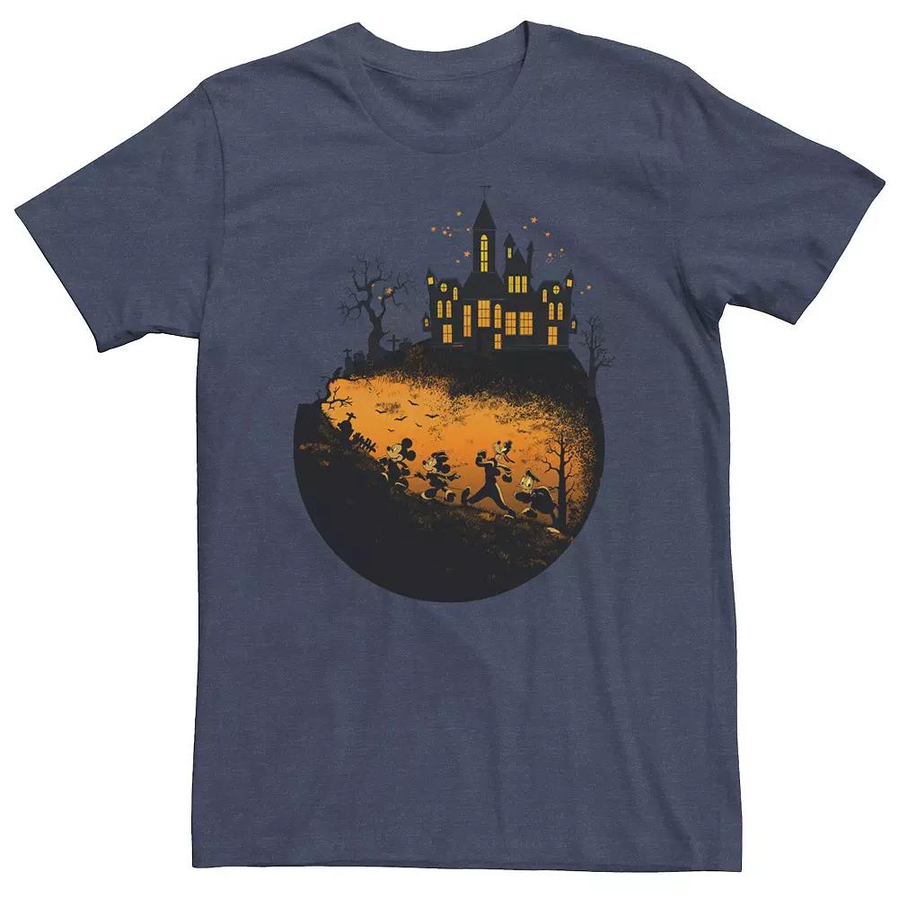 Big & Tall Disney Mickey And Friends Halloween Group Shot Tee, Men's,  Product Image