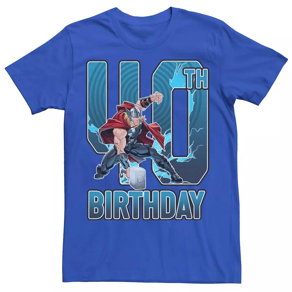 Men's Marvel Thor Hammer 40th Birthday Graphic Tee,  Product Image