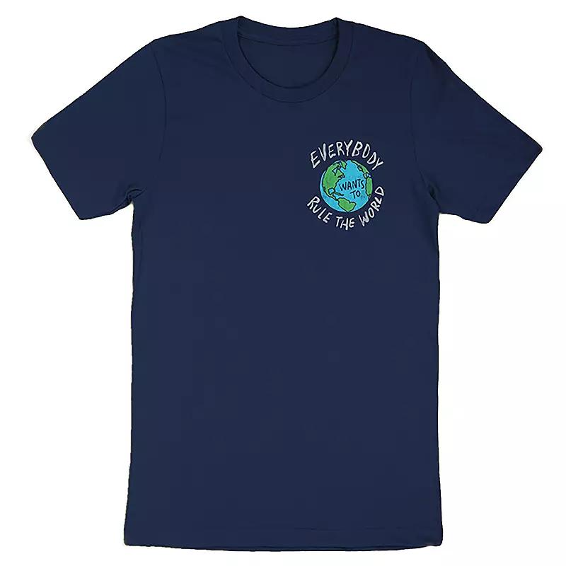 Men's Tears For Fears Rule The Globe Tee, Size: XXL, Blue Product Image