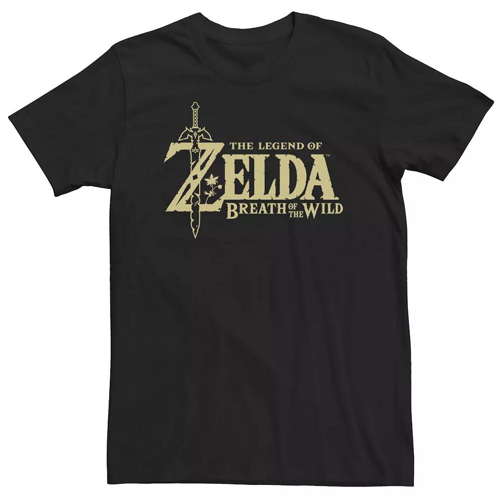 Big & Tall The Legend Of Zelda Breath Of The Wild Title Logo Tee, Men's,  Product Image