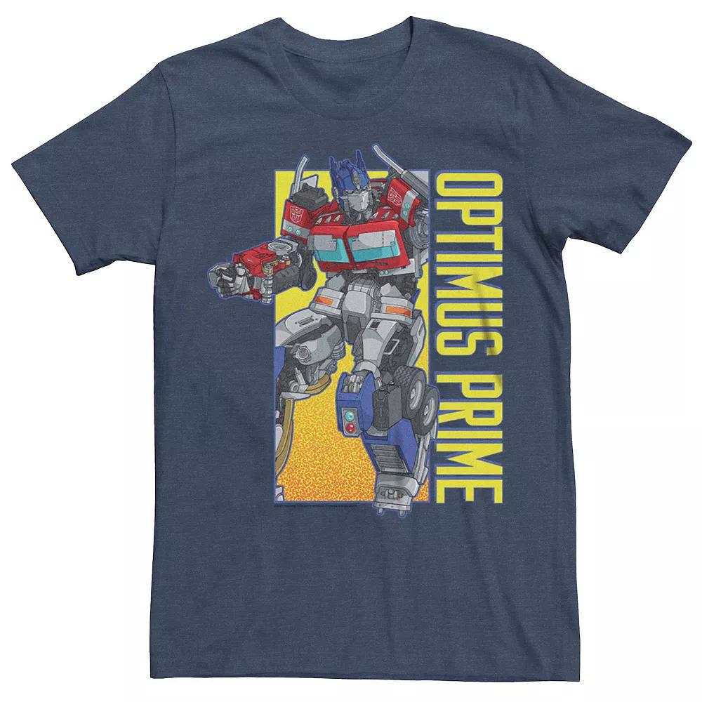 Big & Tall Transformers Rise of the Beasts Optimus Prime Box Graphic Tee, Men's,  Product Image