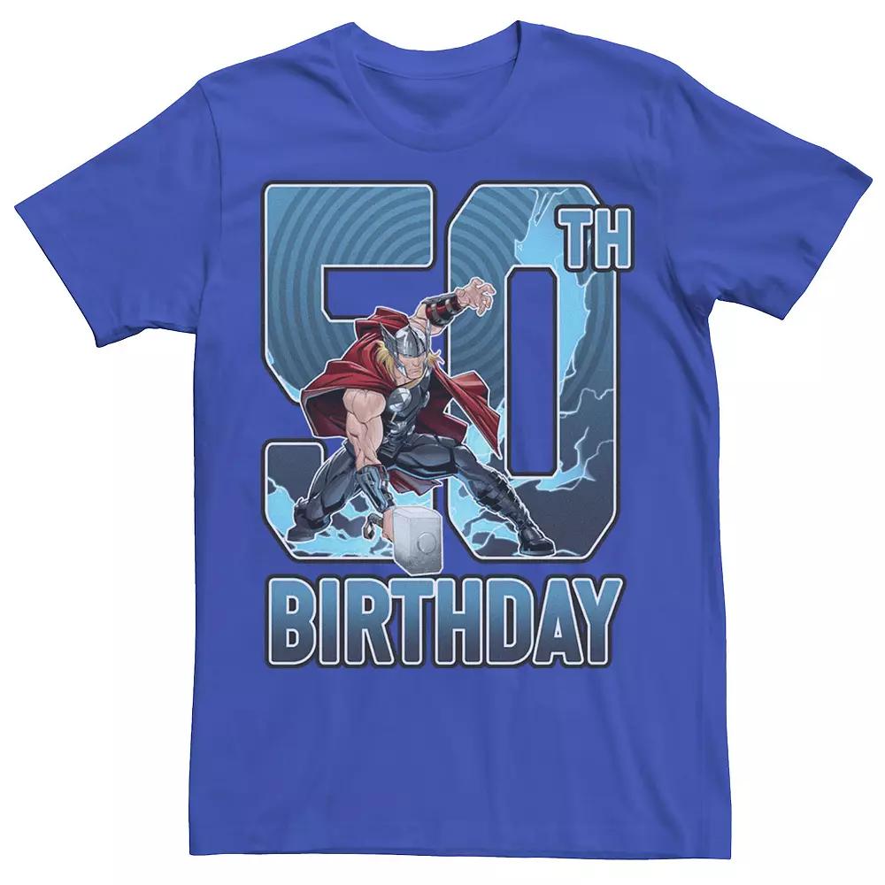 Men's Marvel Thor Hammer 50th Birthday Graphic Tee,  Product Image