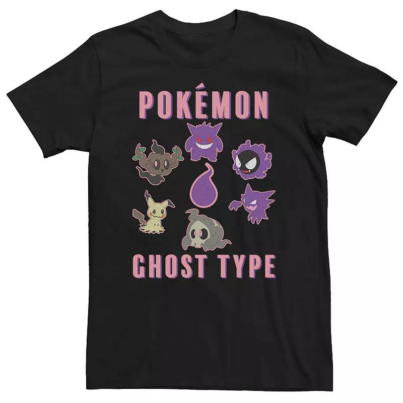 Big & Tall Pokemon Ghost Type Group Graphic Tee, Men's,  Product Image
