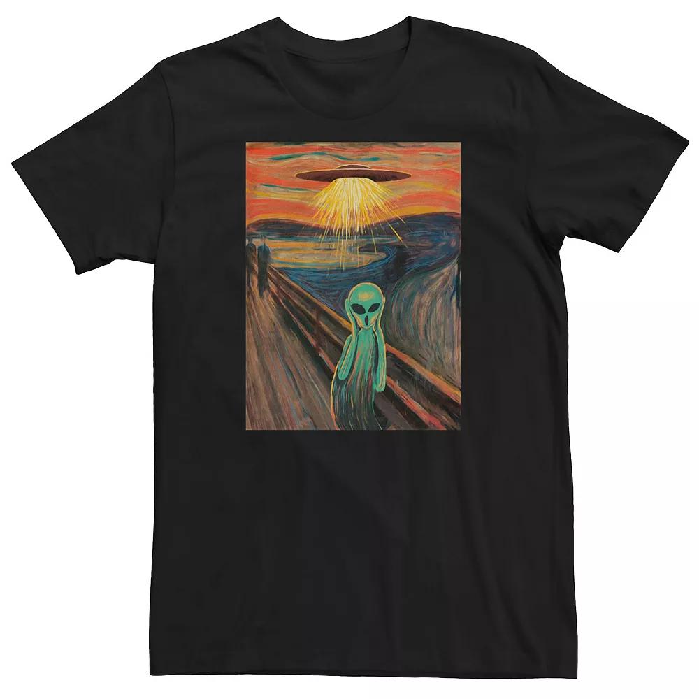 Big & Tall Alien Scream Painting Graphic Tee, Men's,  Product Image