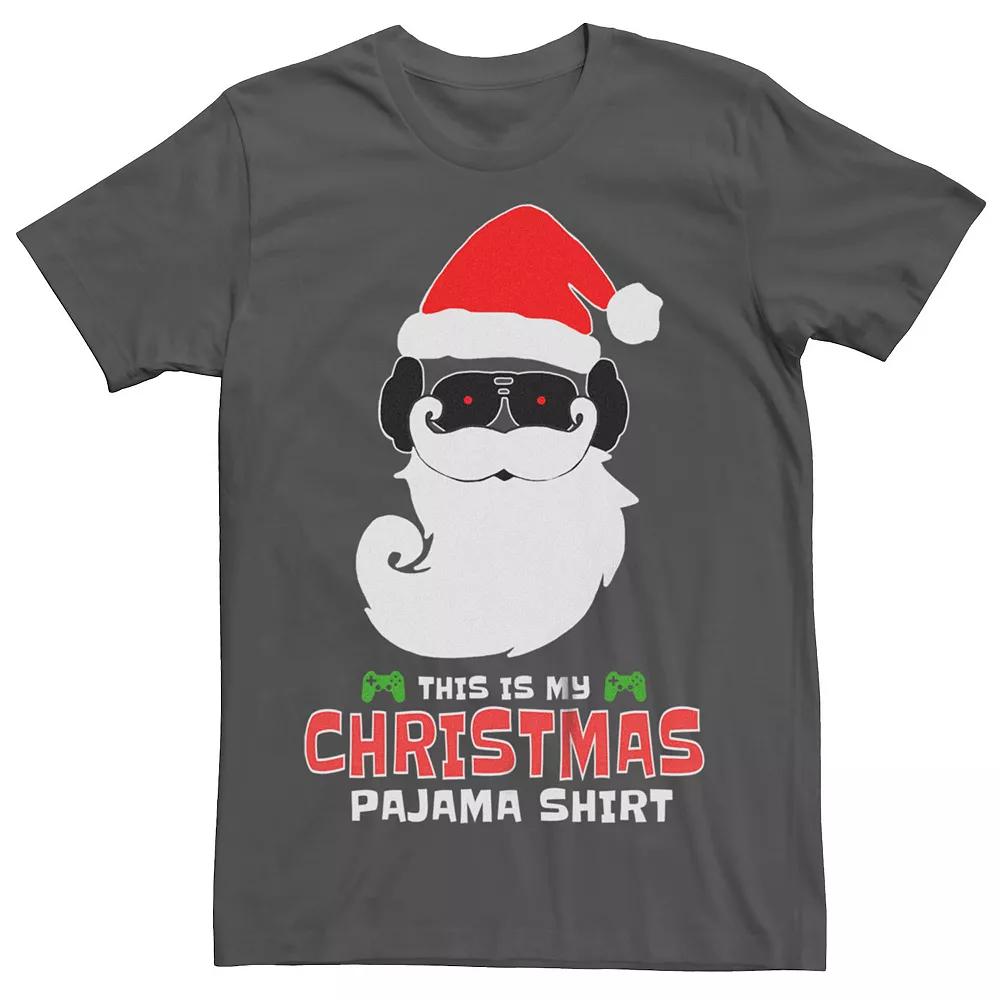 Men's Christmas My Pajama Shirt Santa Graphic Tee,  Product Image