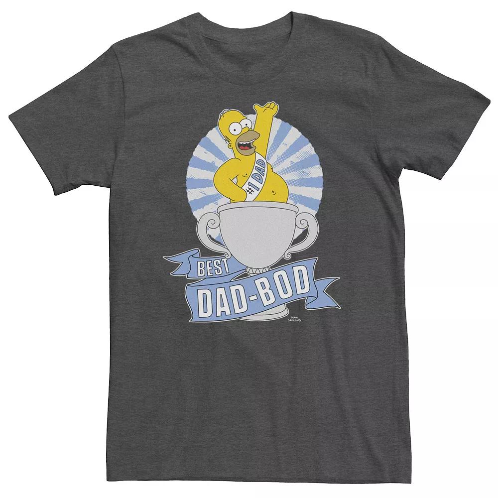 Big & Tall The Simpsons Best Dad-Bod Award Tee, Men's,  Product Image
