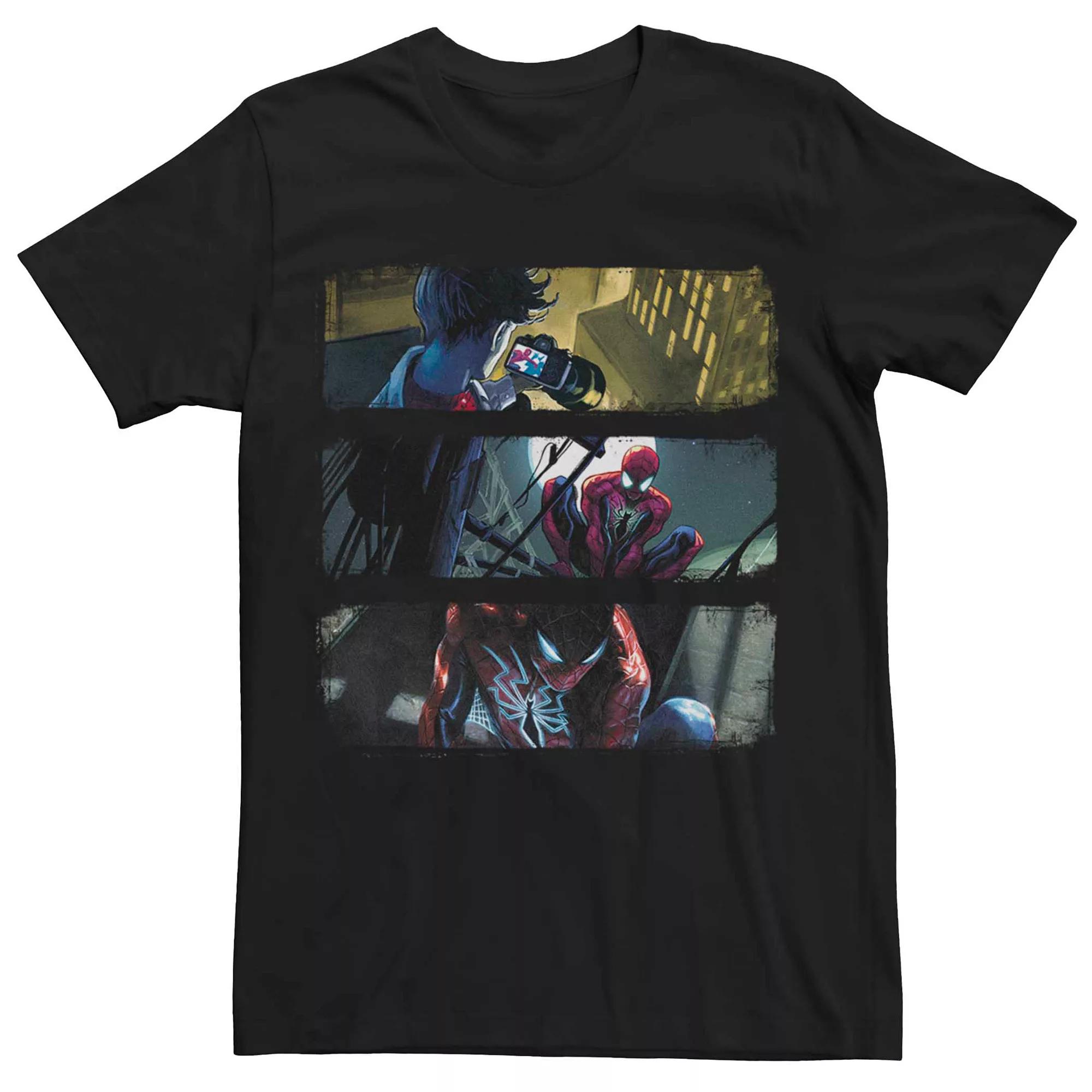Men's Marvel Spider-Man Action Panels Tee,  Product Image