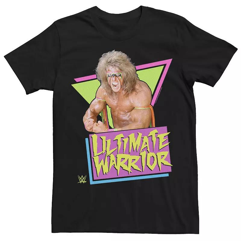Men's WWE Ultimate Warrior Retro Triangles Poster Tee,  Product Image