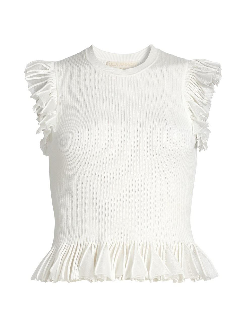 Womens Leila Ruffled Top Product Image