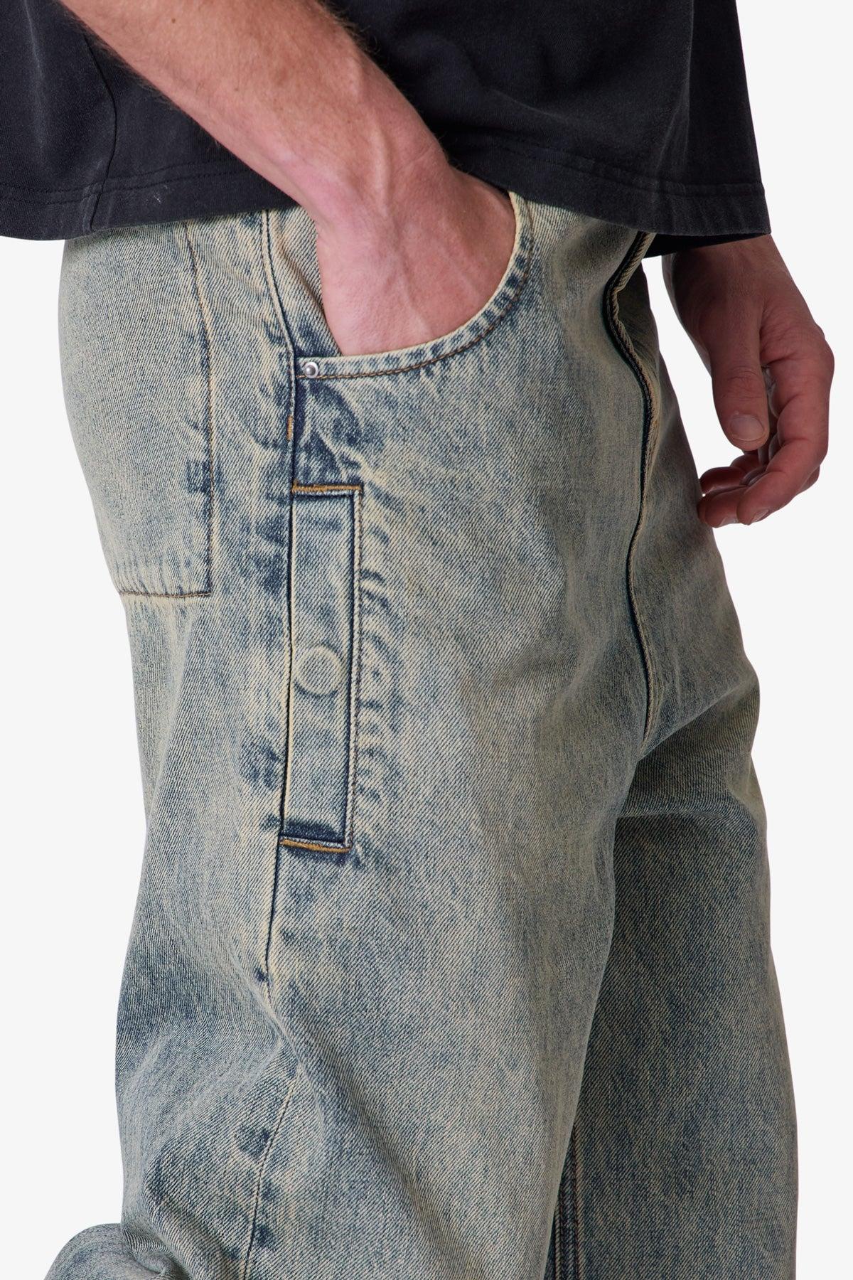 Baggy Moto Denim - Vintage Blue Product Image