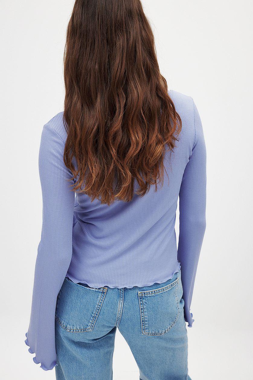 Lace Detail Rib Top Product Image