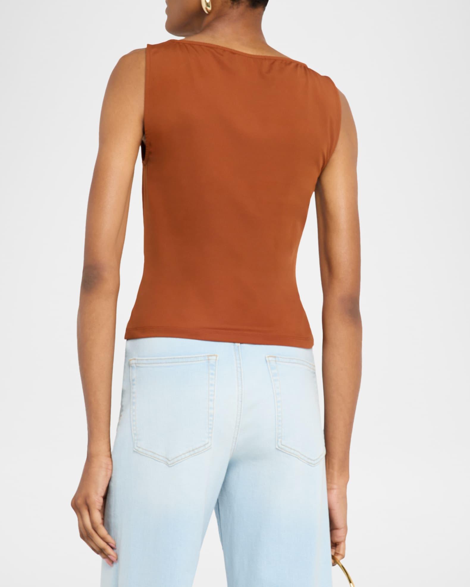 The Ruched Sleeveless Top Product Image