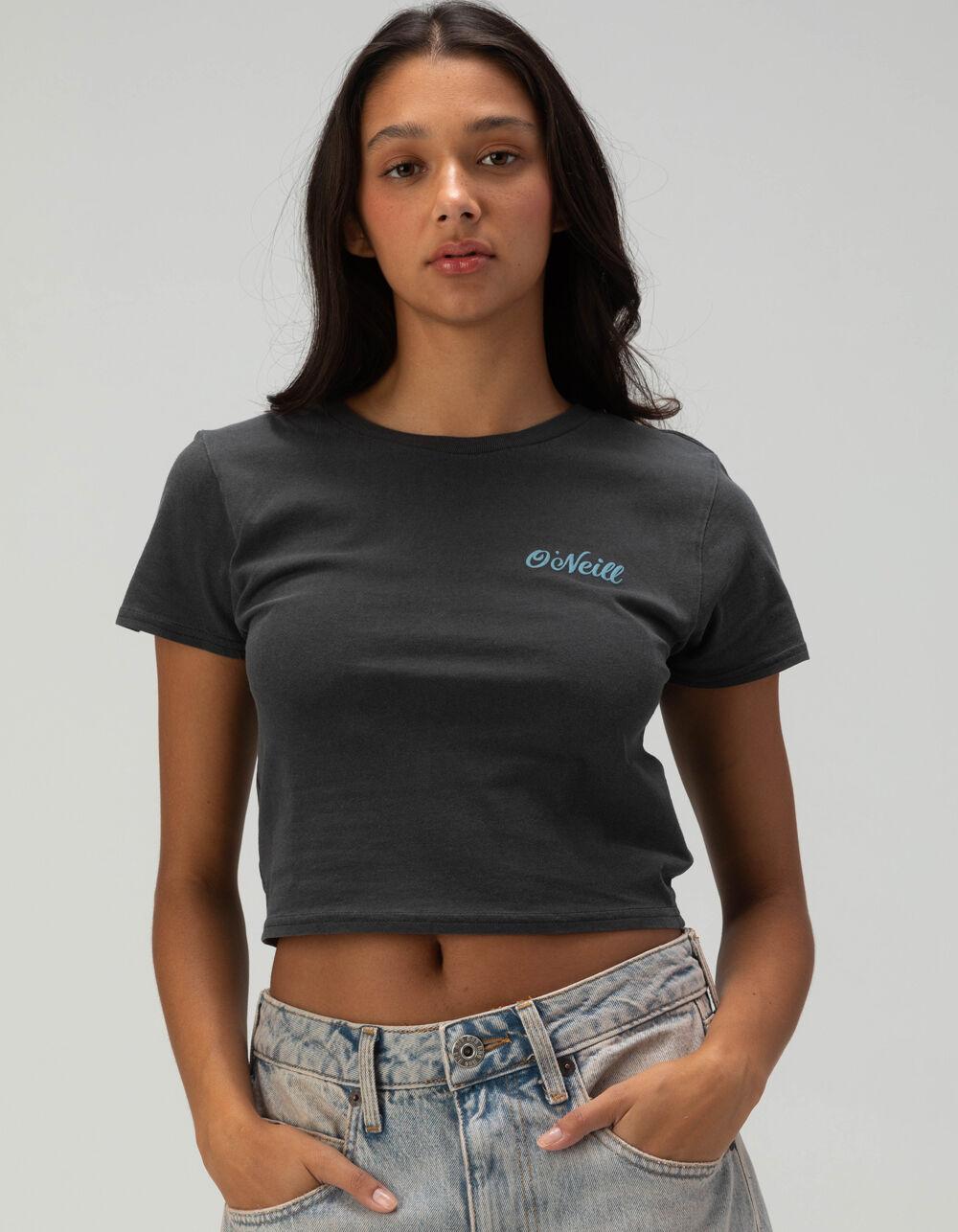 O'NEILL Original Surf Co. Womens Baby Tee - WASHED BLACK Product Image