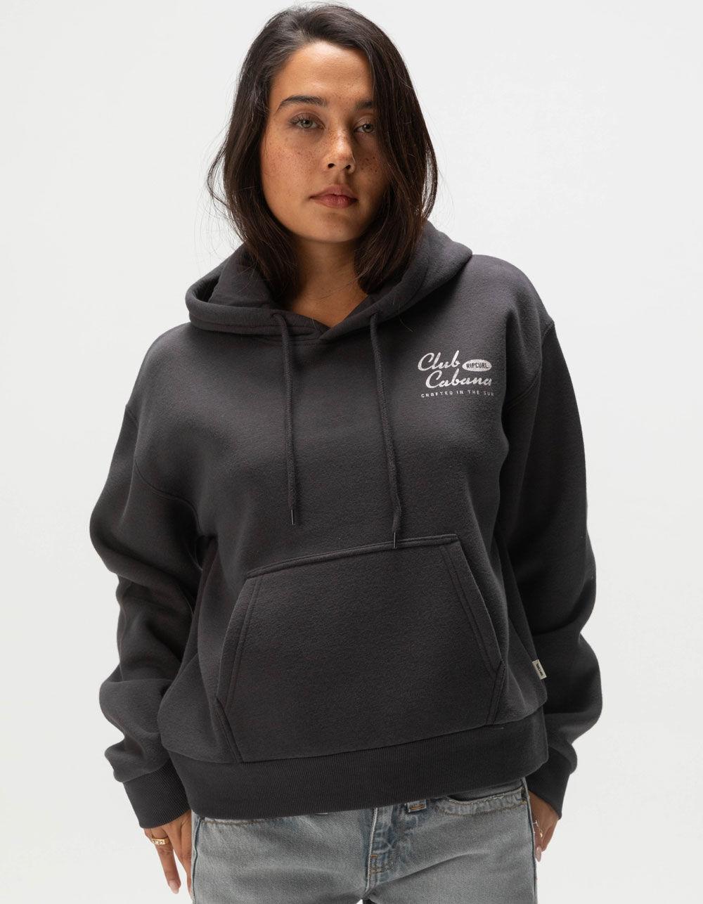 RIP CURL Club Cabo Womens Hoodie - WASHED BLACK Product Image