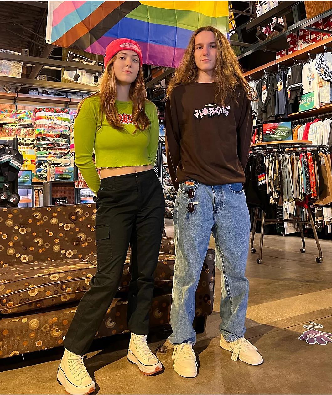 Empyre Loose Fit Medium Wash Skate Jeans Product Image