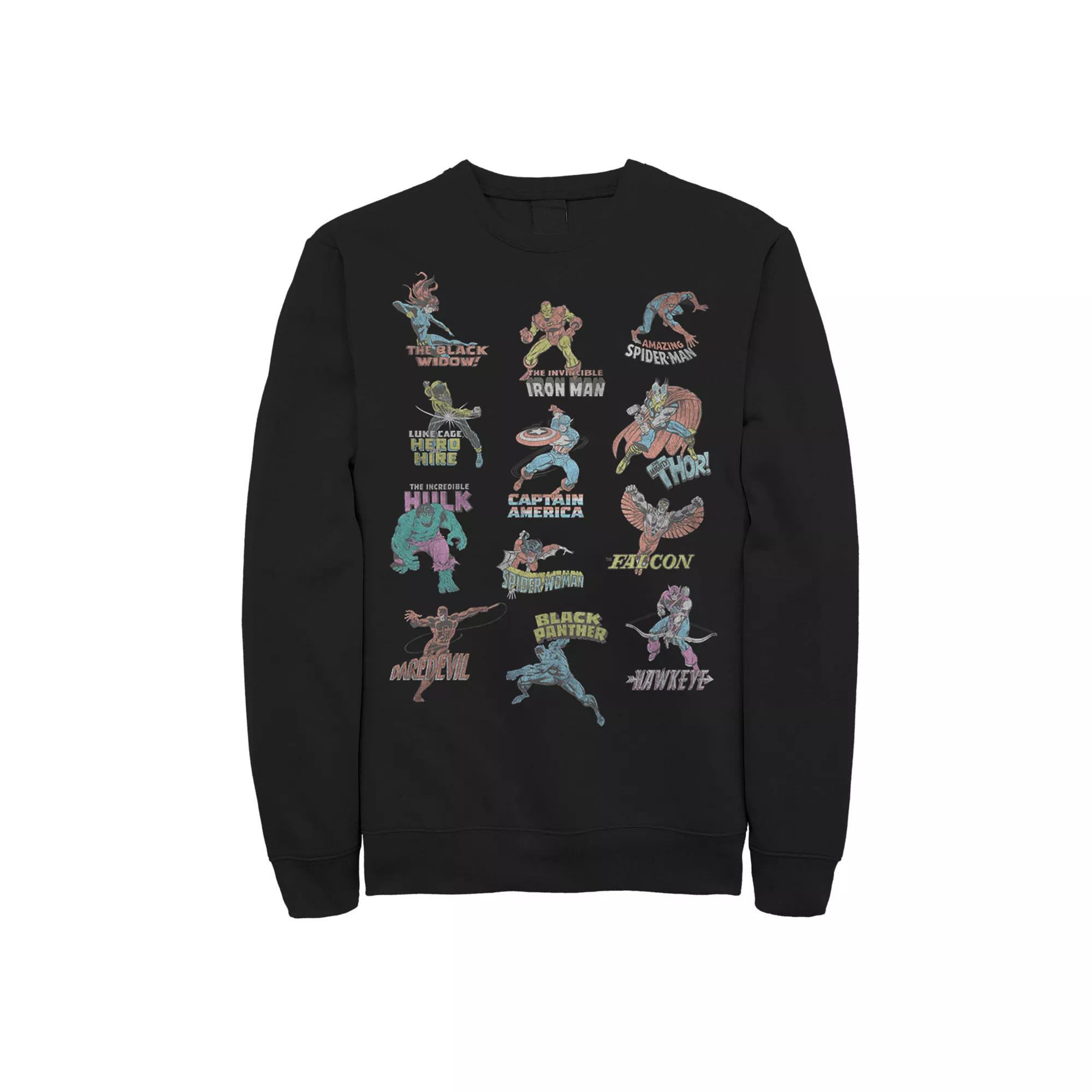 Men's Marvel Avengers Team Logos Sweatshirt,  Product Image