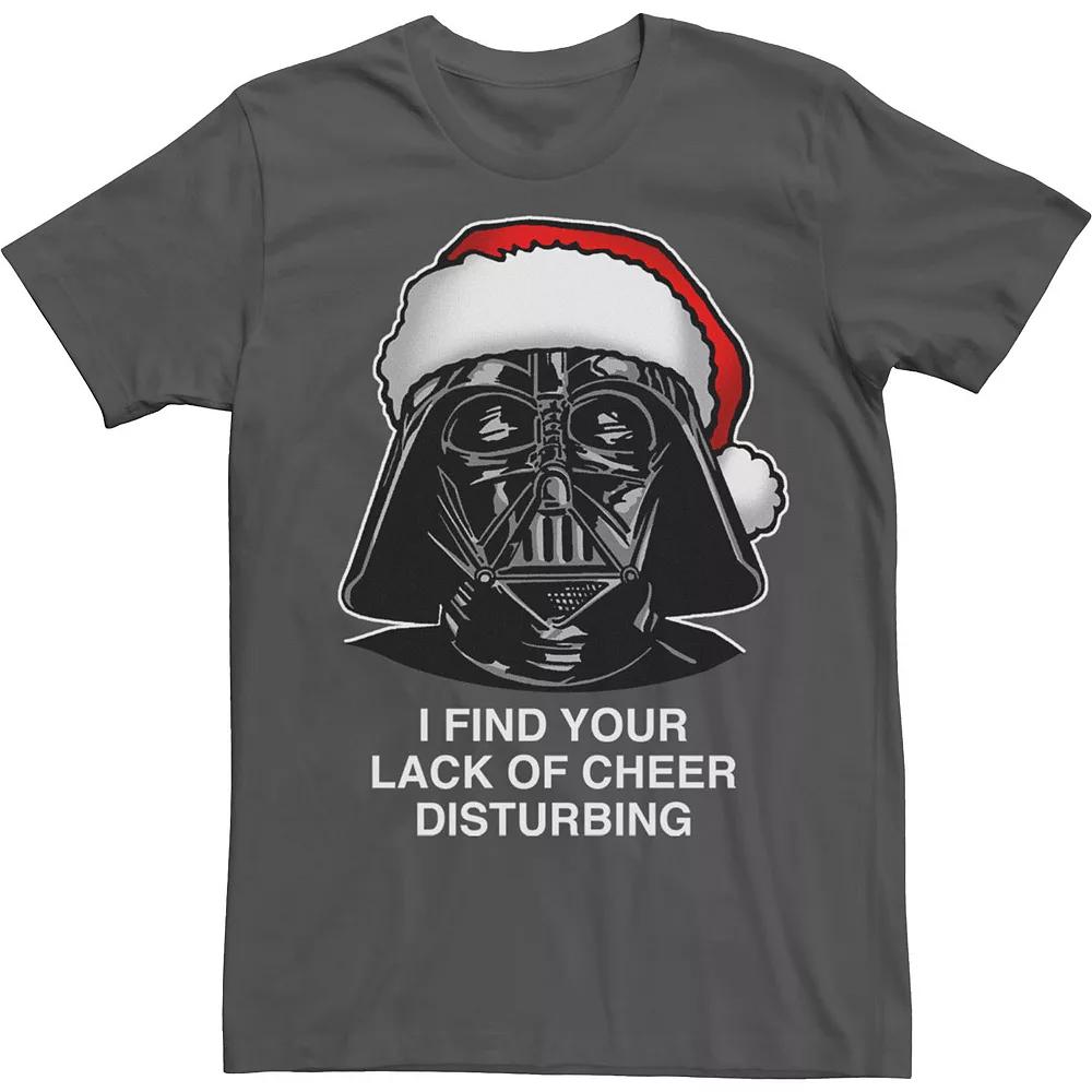 Men's Star Wars Lack Of Cheer Text Tee, Size: 3XL, Grey Product Image