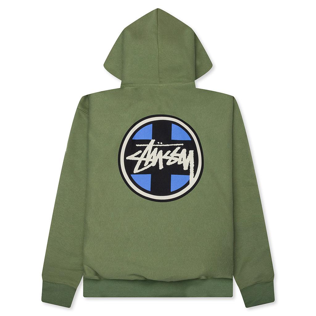 Cross Dot Hoodie - Olive Male Product Image